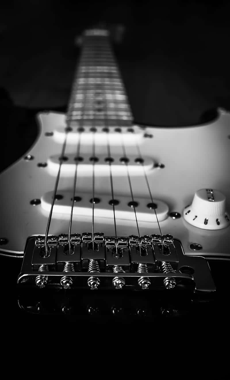 electric guitar, bridge, strings, HD Phone Wallpaper