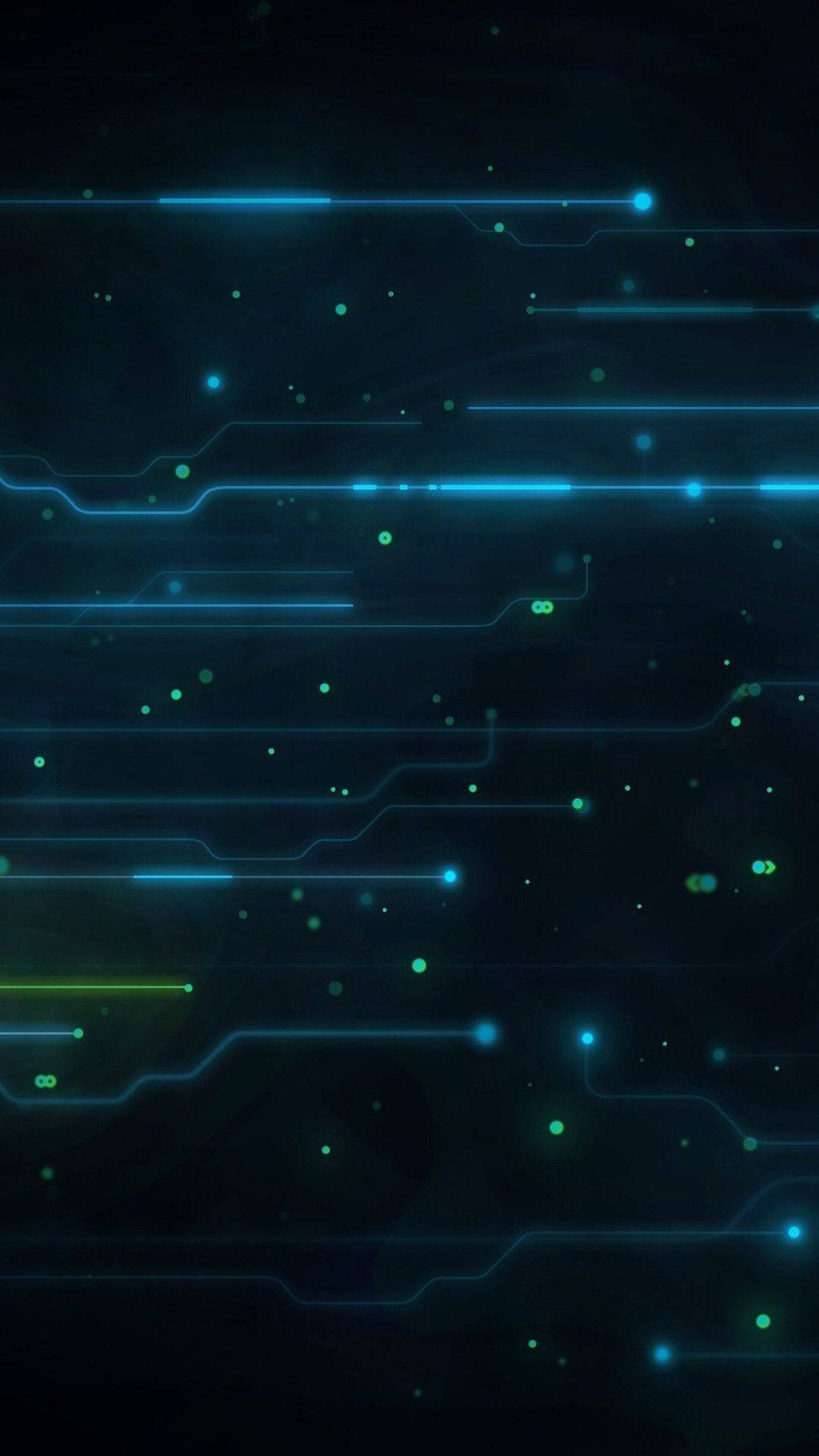 cool current of electricity phone, glowing blue, glowing green, Full HD Phone Wallpaper