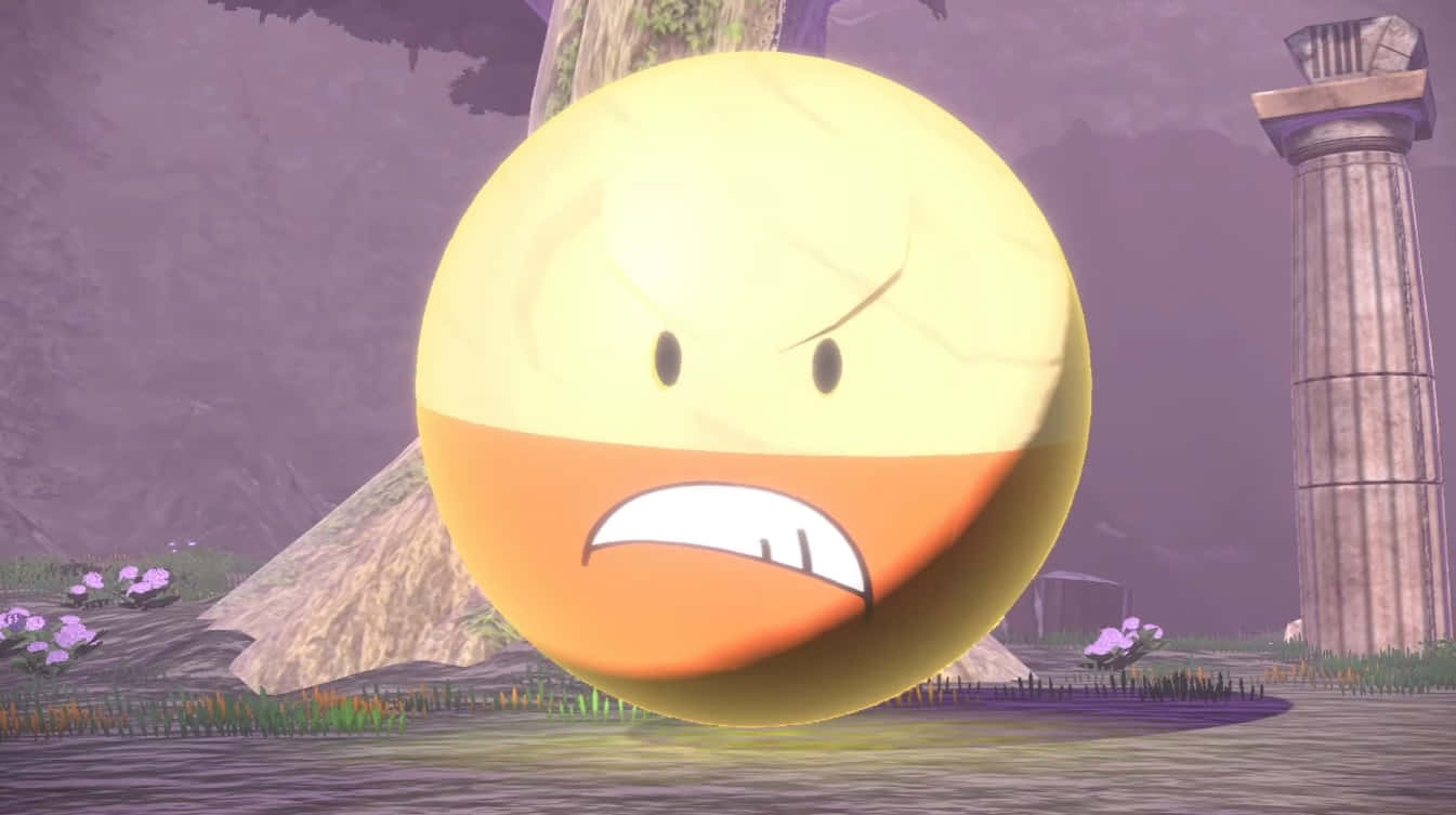 Shiny Electrode, yellow, spherical, HD Desktop Wallpaper