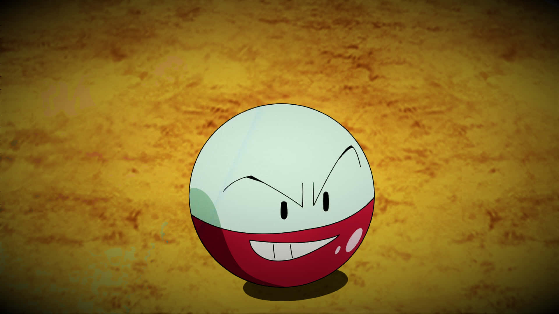 Electrode, red and white, spherical character, Full HD Desktop Wallpaper