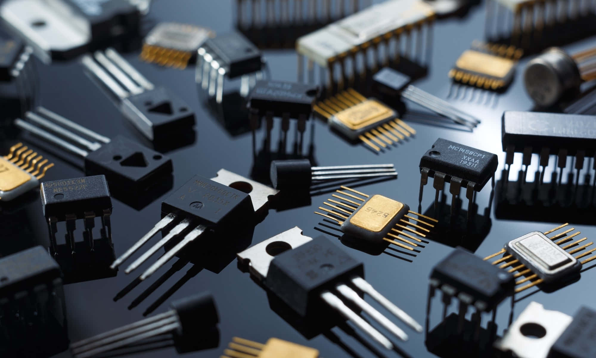 electronic components, transistors, integrated circuits, Full HD Desktop Wallpaper