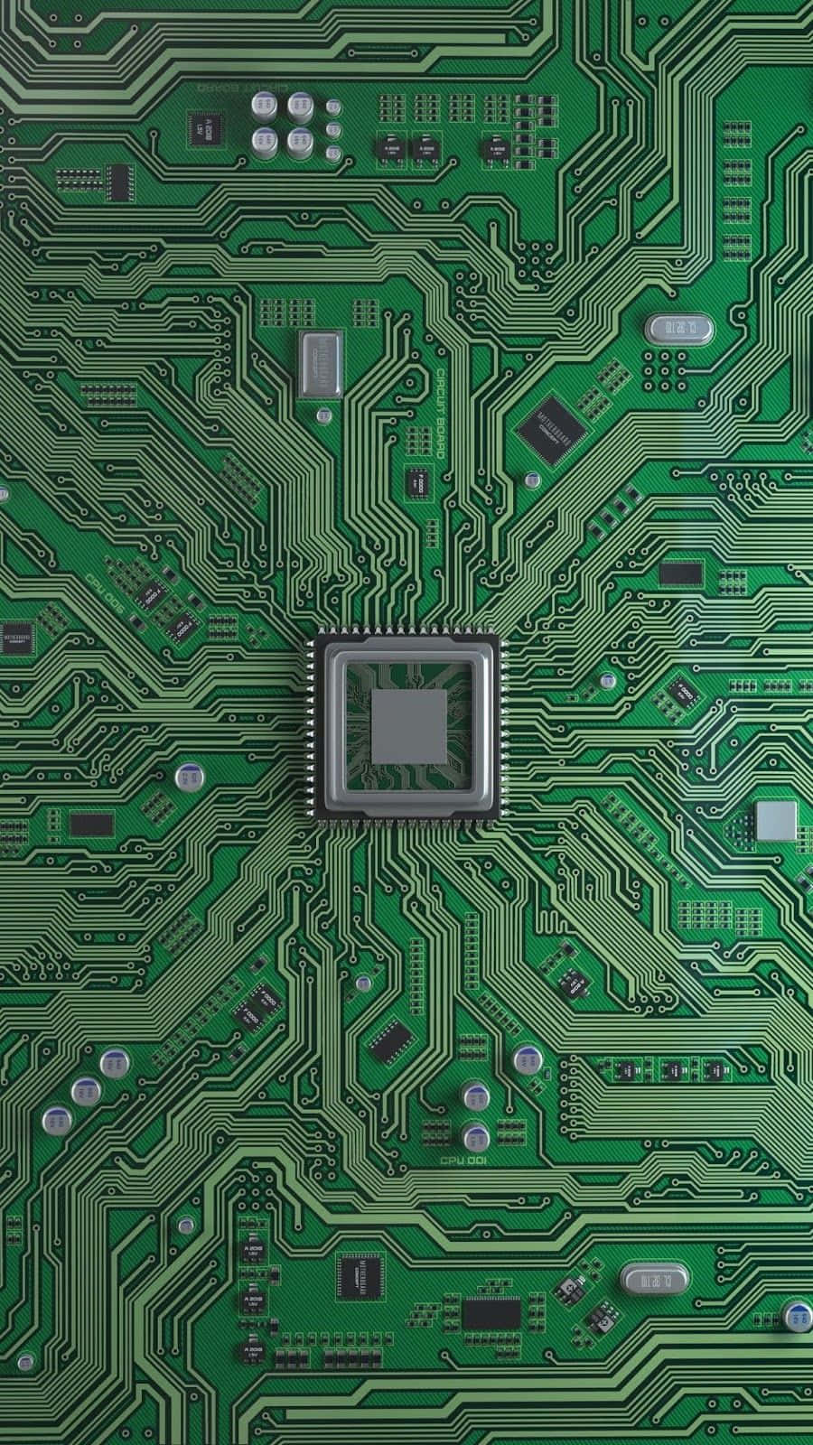 i Phone, circuit board, green, HD Phone Wallpaper