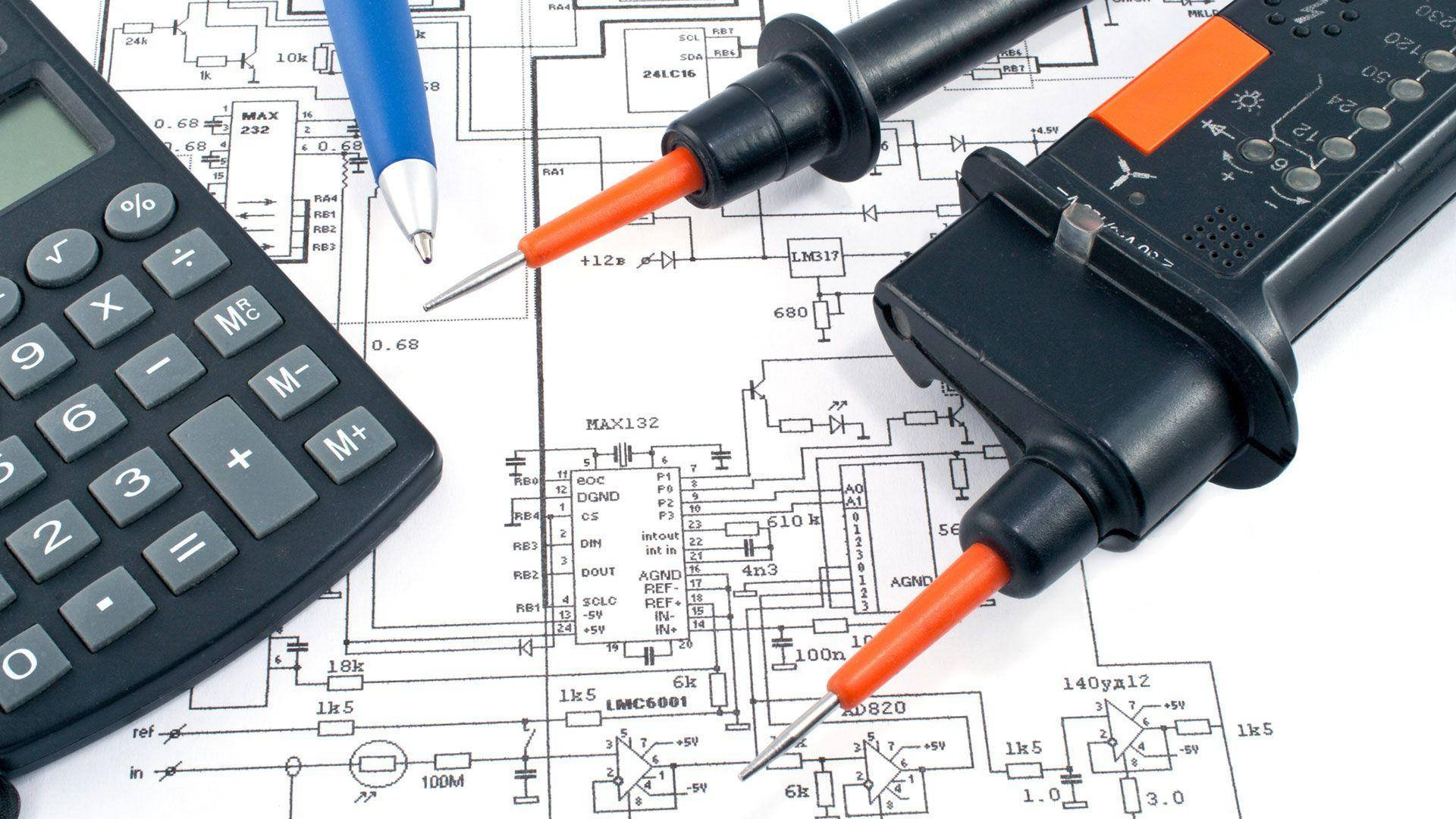 multimeter, calculator, pen, Full HD Desktop Wallpaper