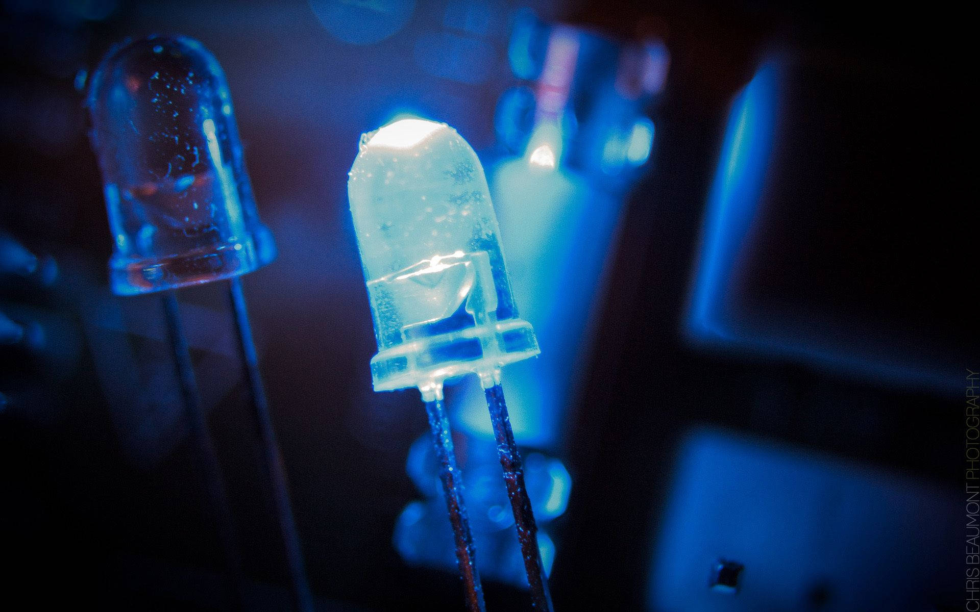 LED light, blue LED bulb, translucent dome, Full HD Desktop Wallpaper