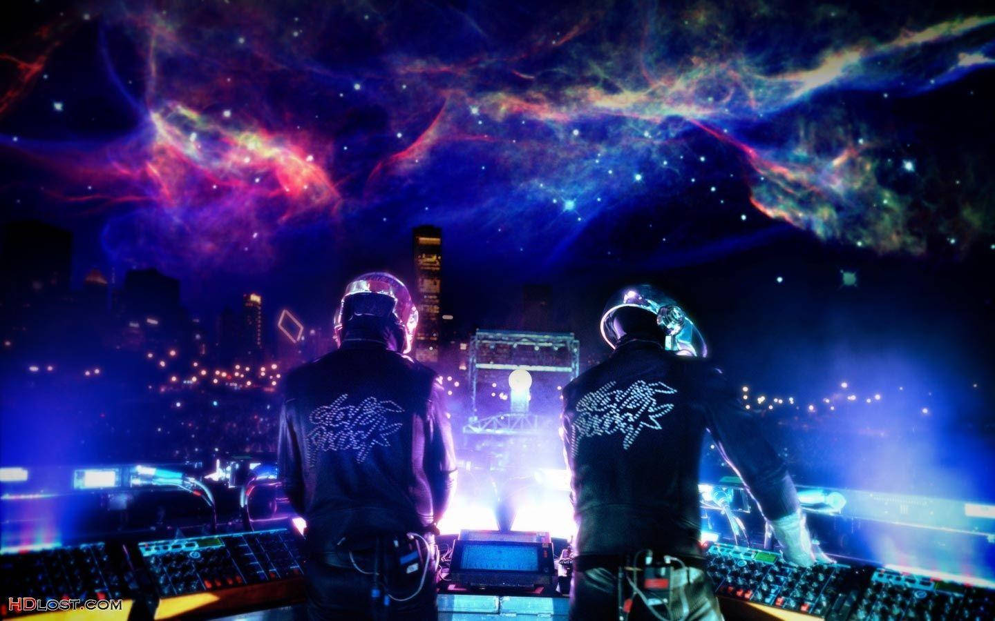 Electronics Laboratory Operators, DJs, helmets, HD Desktop Wallpaper