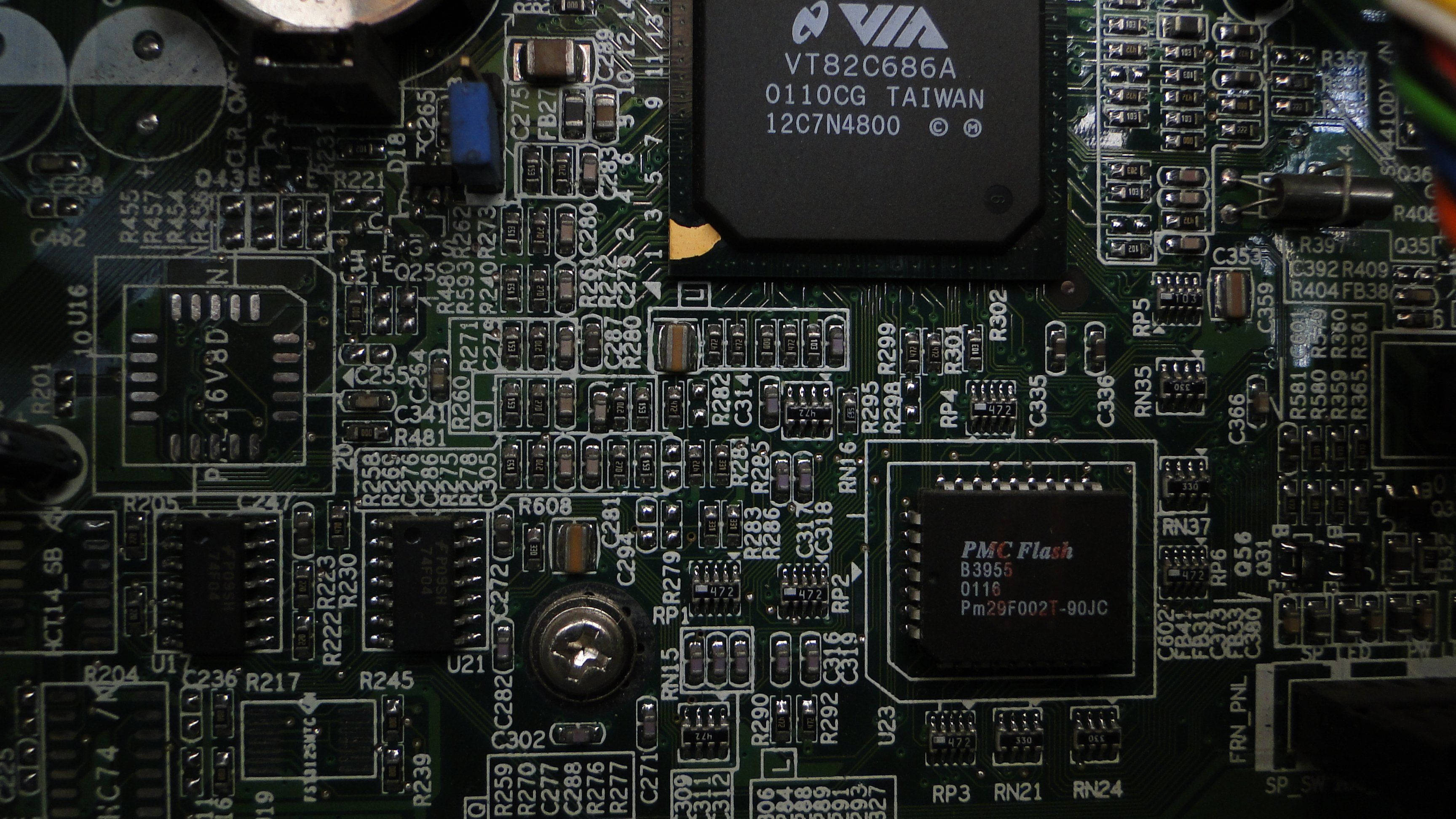 circuit board, green, electronic components, 2K Desktop Wallpaper