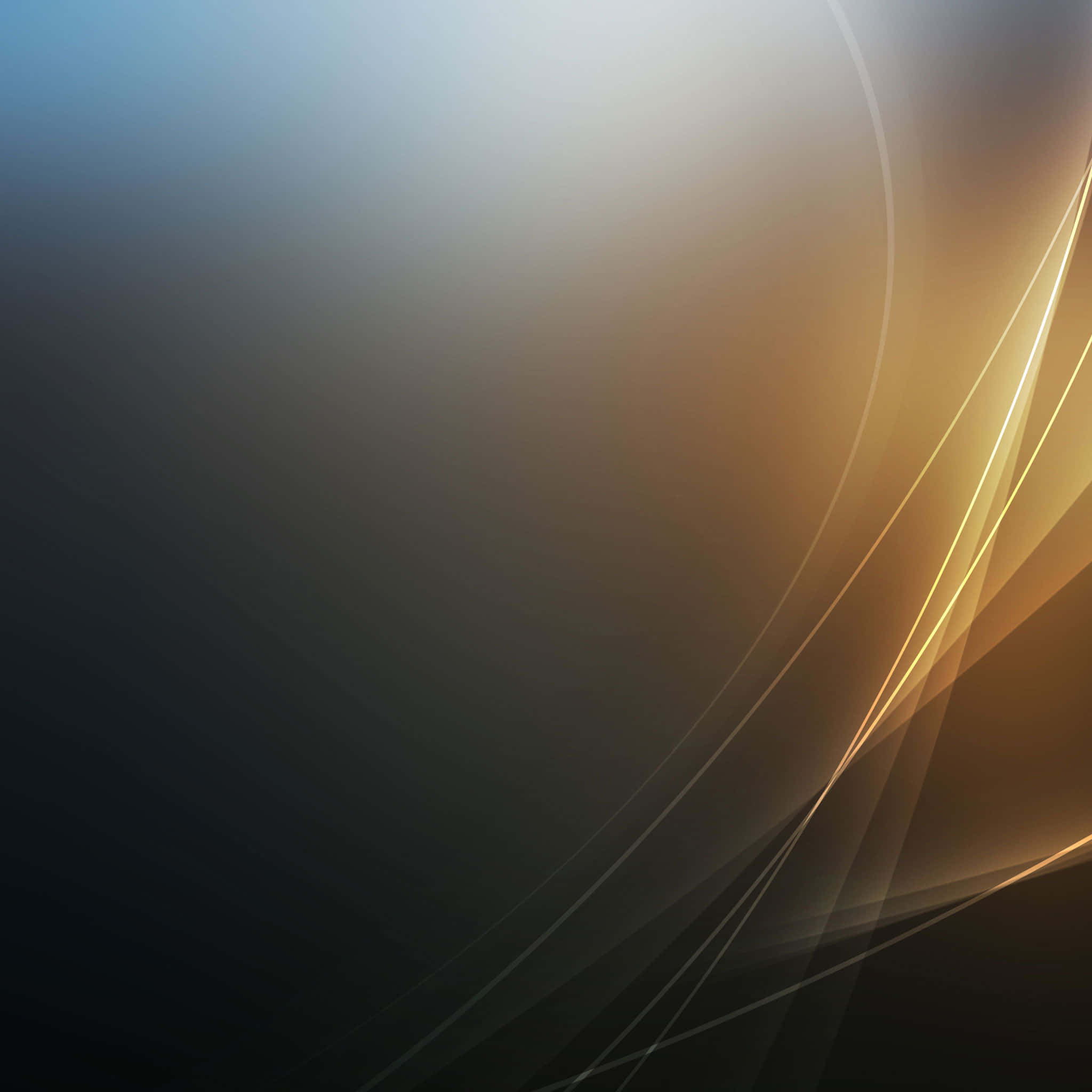 black and gold, golden light streaks, deep blue to warm amber gradient, Full HD Desktop Wallpaper