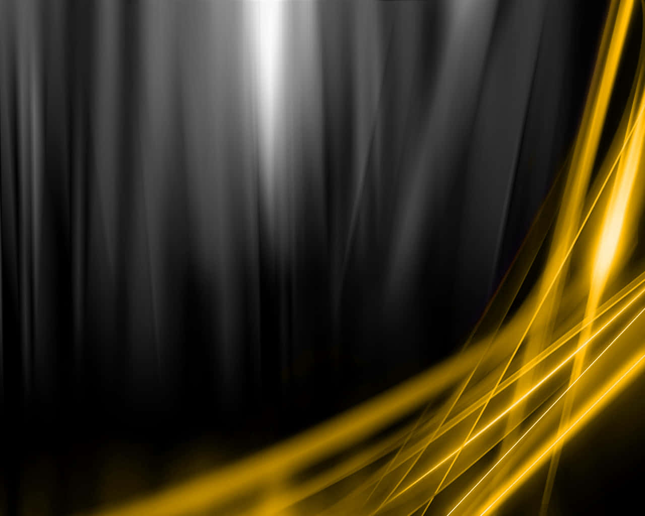 elegant black and gold, golden light streaks, dark abstract background, HD Desktop Wallpaper