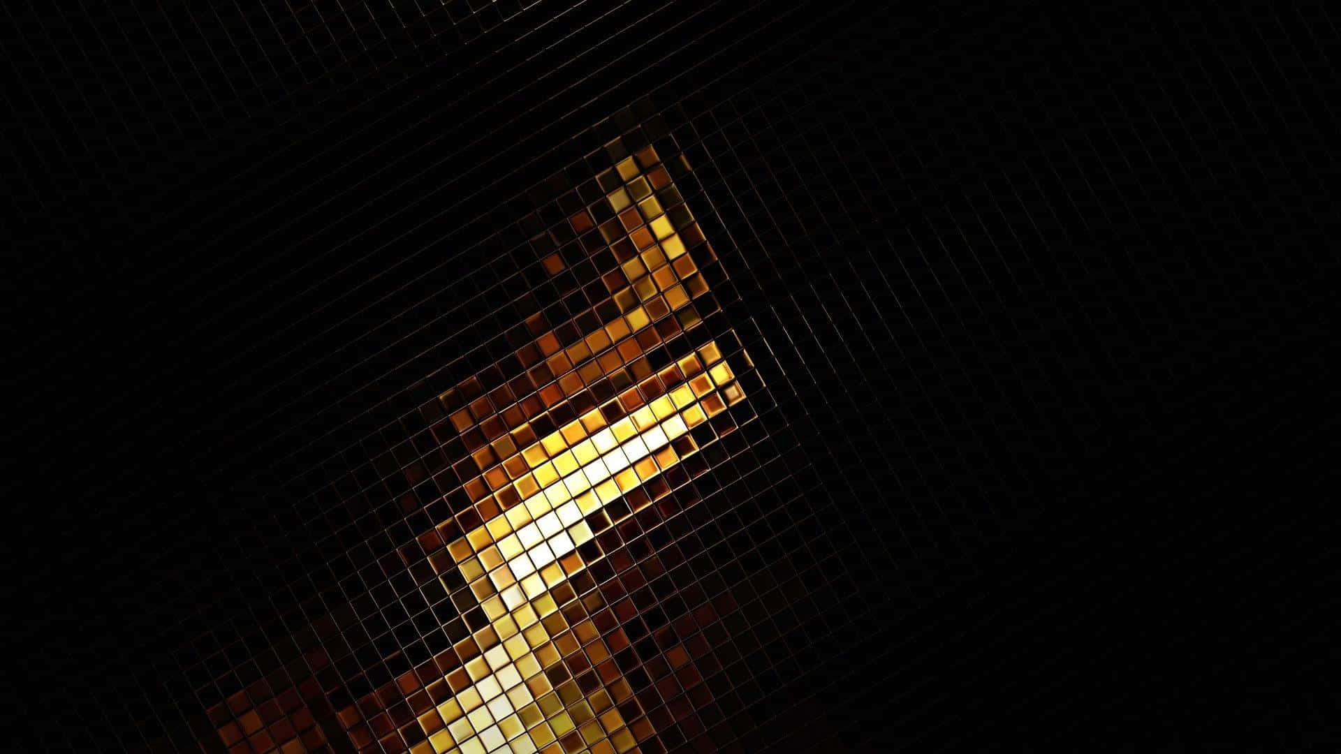 elegant black and gold, golden mosaic pattern, geometric grid design, Full HD Desktop Wallpaper