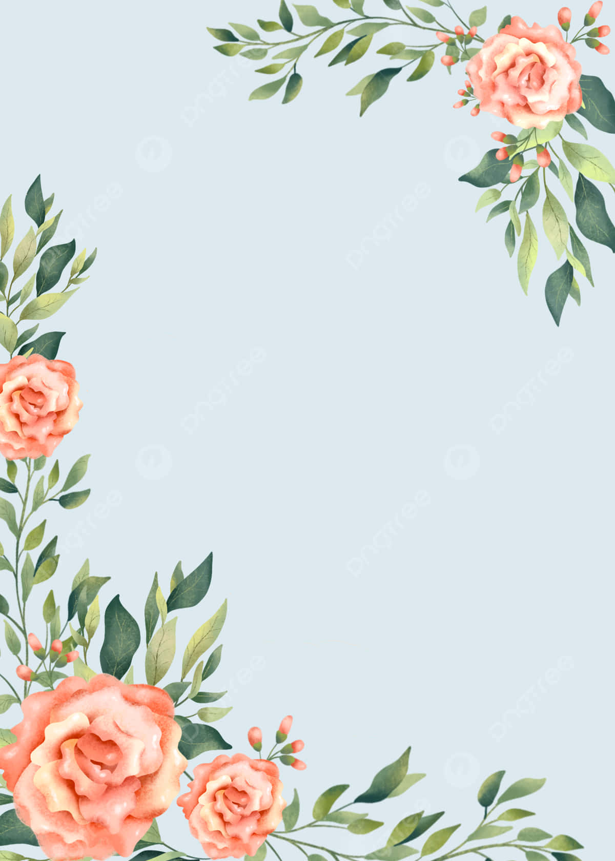 Elegant Floral, peach roses, green leaves, HD Phone Wallpaper