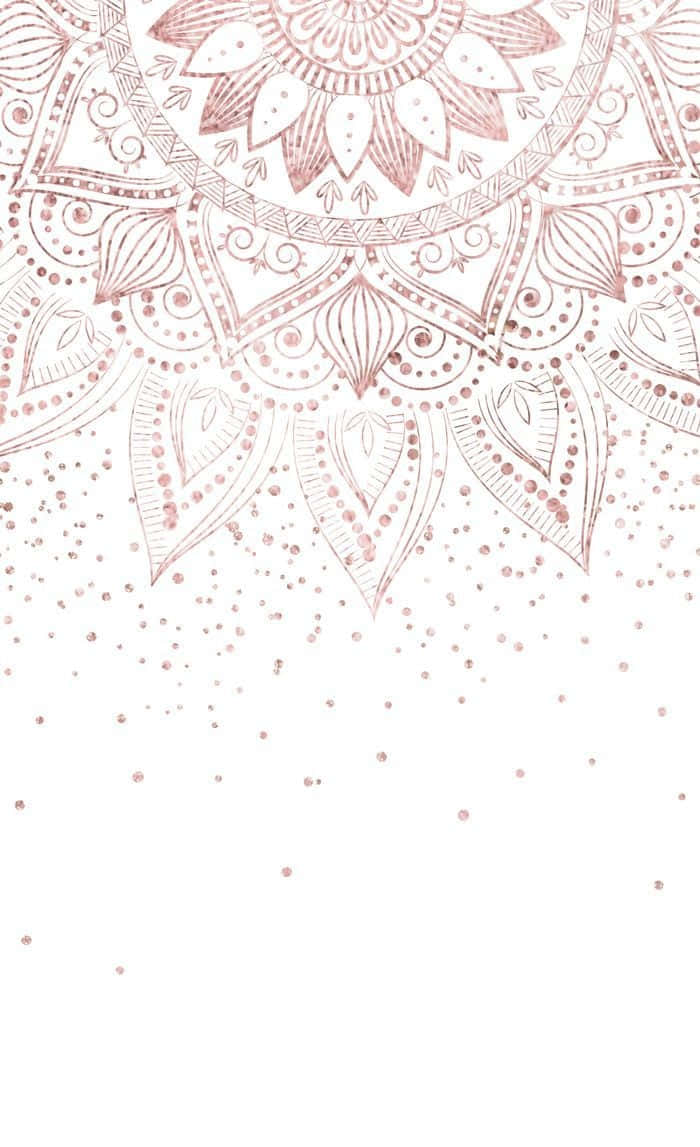 elegant iPhone, rose gold, mandala, SD Phone Wallpaper