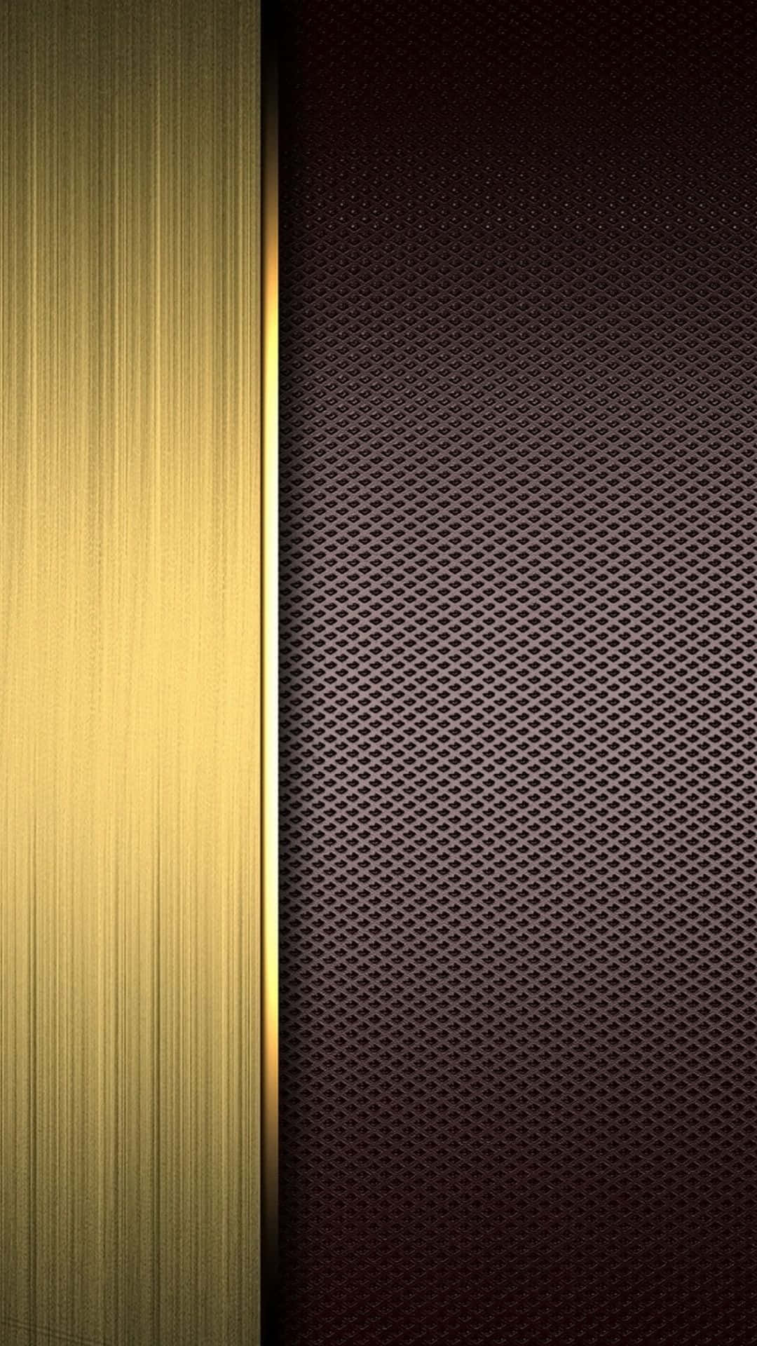 elegant iPhone, brushed gold metal, dark perforated mesh, Full HD Phone Wallpaper