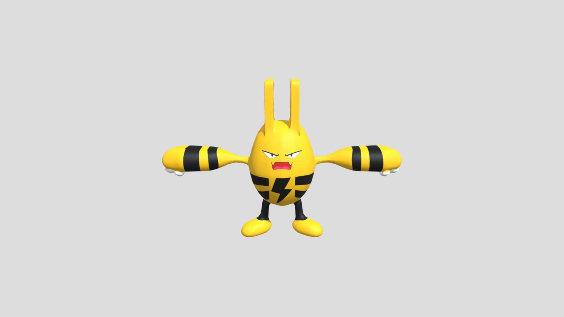 Elekid, yellow, black, Full HD Desktop Wallpaper