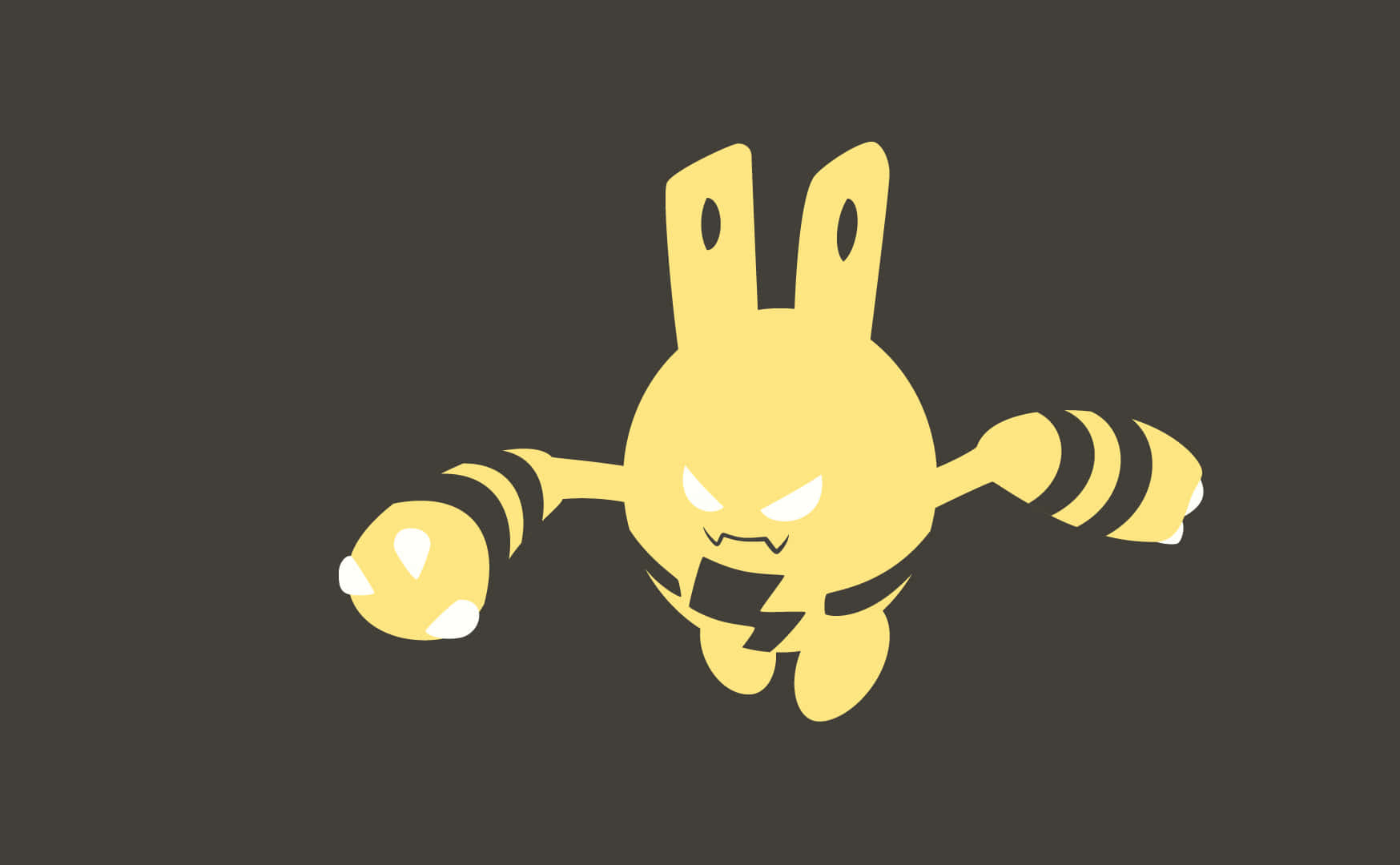 Elekid, yellow, angry eyes, HD Desktop Wallpaper