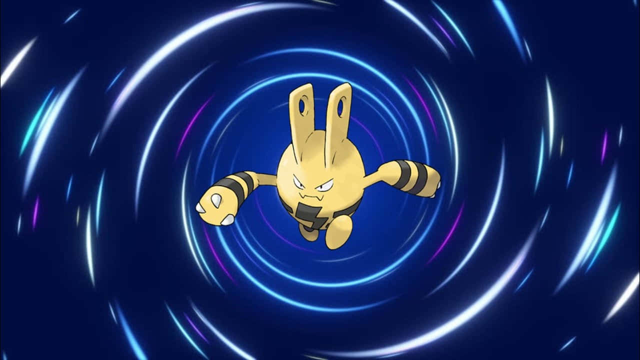 Elekid, yellow electric-type Pokémon, black stripes, HD Desktop Wallpaper