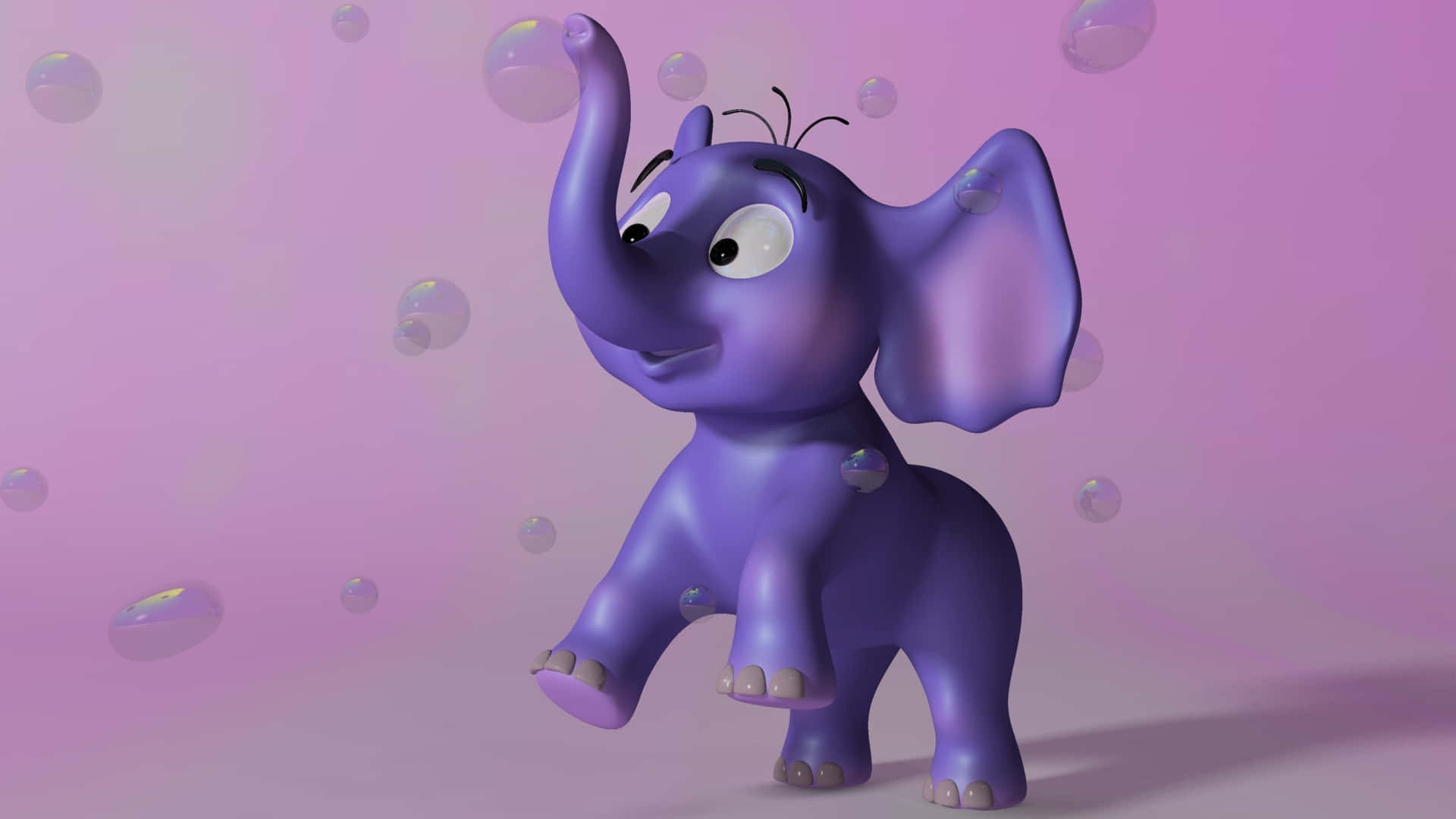 elephant laptop, 1920 x 1080, purple cartoon elephant, Full HD Desktop Wallpaper