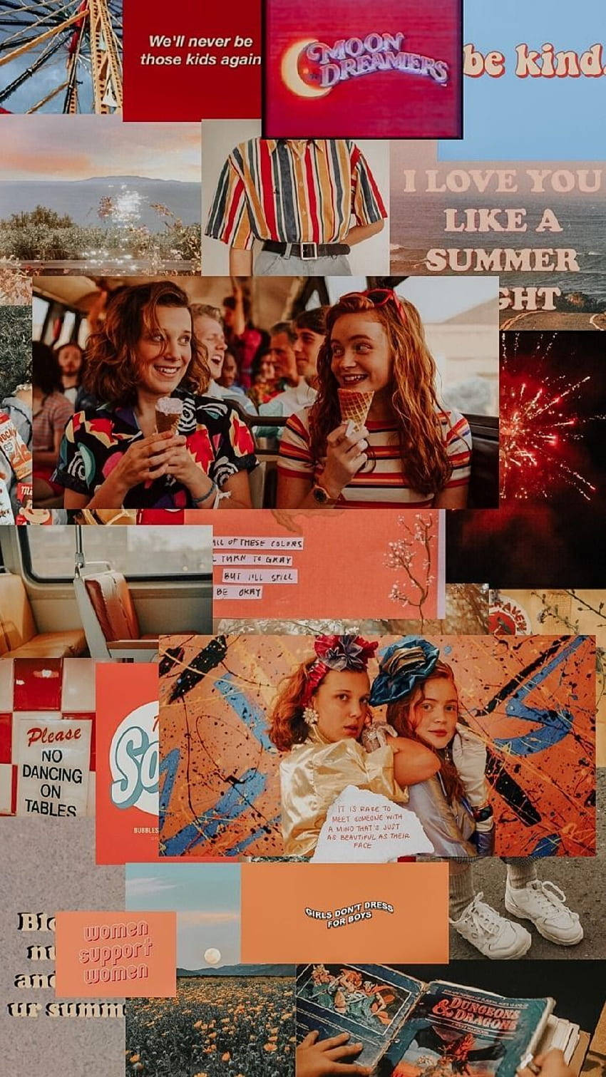Stranger Things, Eleven, vintage posters, HD Phone Wallpaper