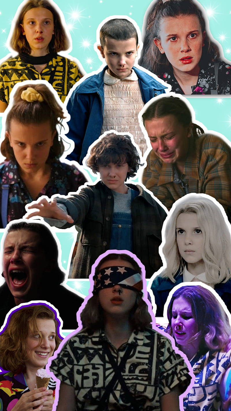 Eleven, Stranger Things, glowing sparkles, HD Phone Wallpaper