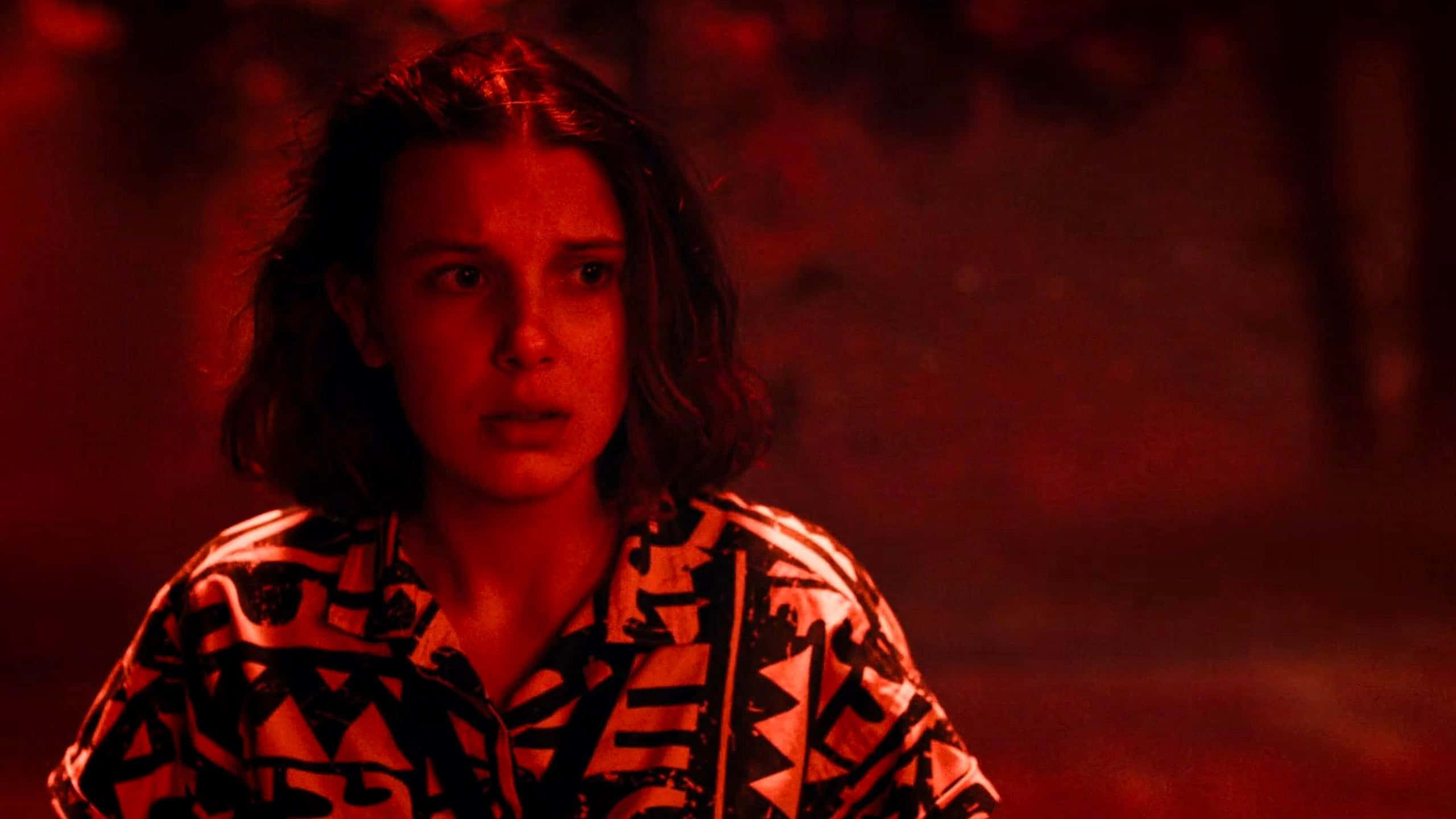 Eleven, Stranger Things, dark hair, 2K Desktop Wallpaper