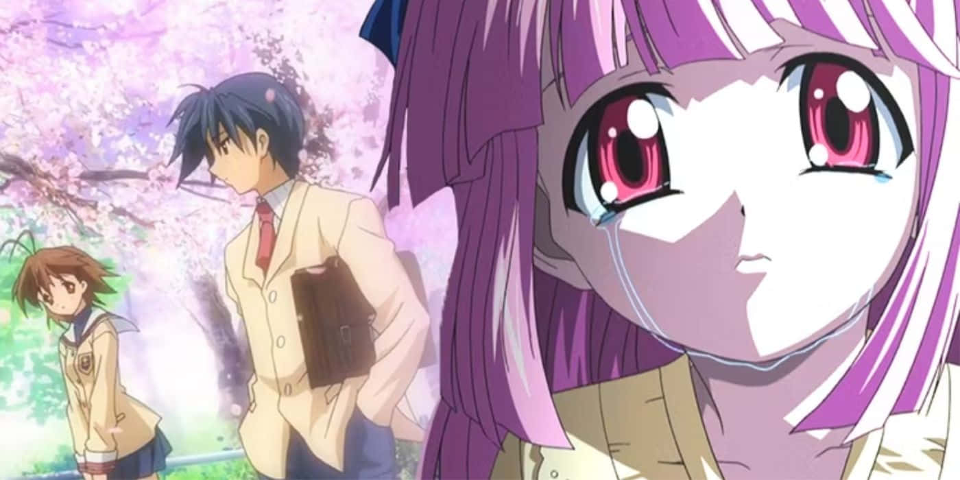 Elfen Lied, Mariko, purple-haired anime girl, HD Desktop Wallpaper