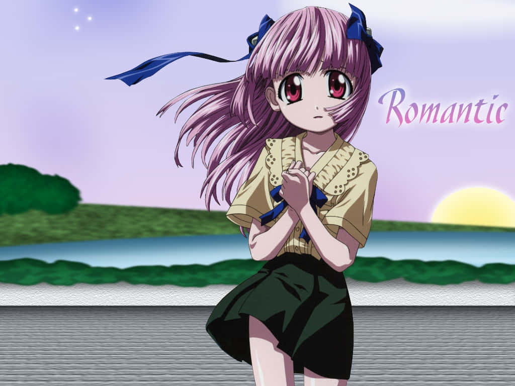 Mariko, Elfen Lied, purple-haired, SD Desktop Wallpaper