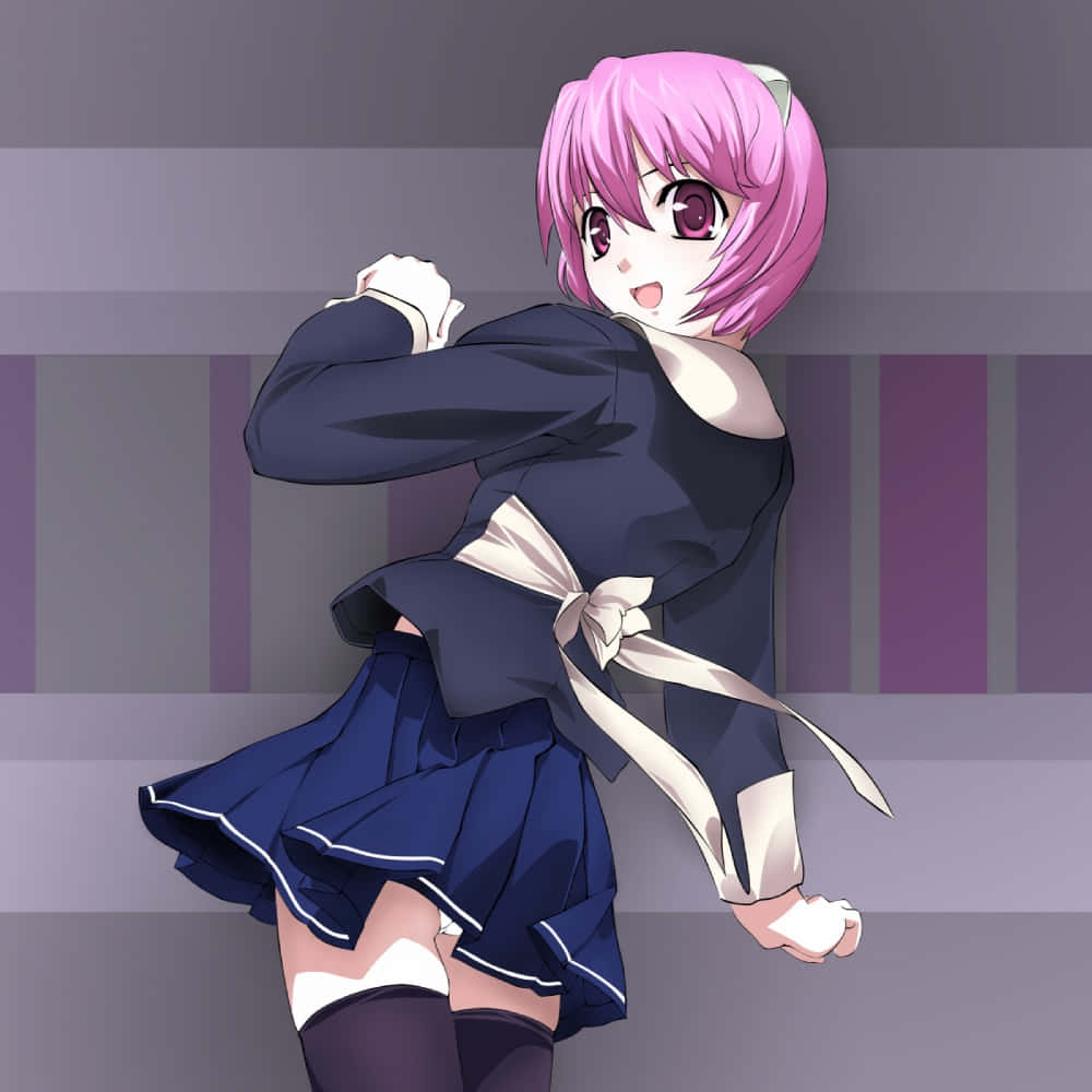 Elfen Lied Nana, pink hair, cat ears, SD Desktop Wallpaper