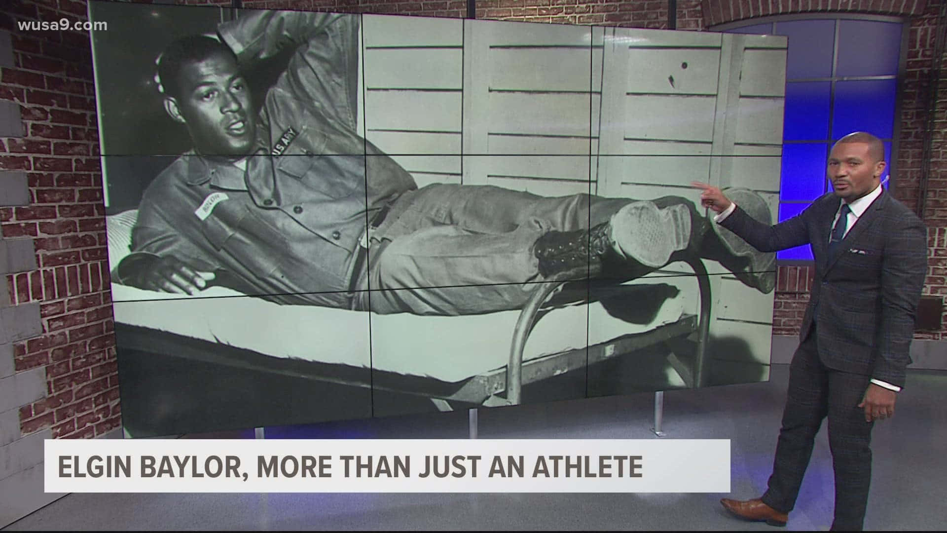 Elgin Baylor, black and white photo, hospital bed, Full HD Desktop Wallpaper