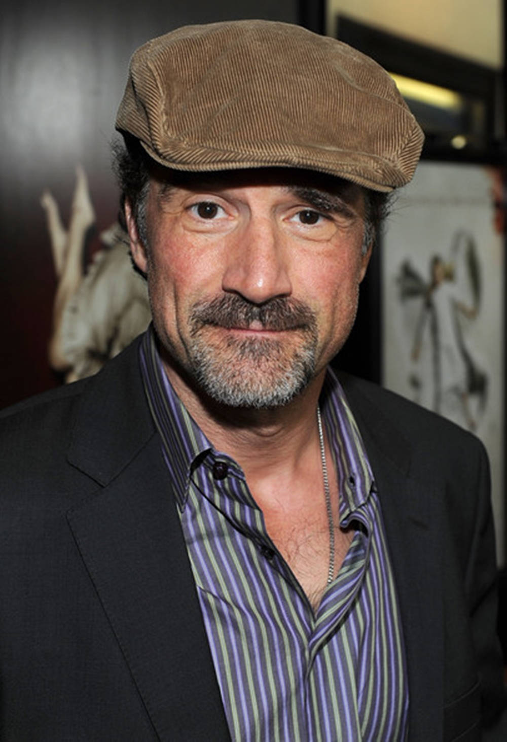 Elias Koteas, striped shirt, blazer, HD Phone Wallpaper