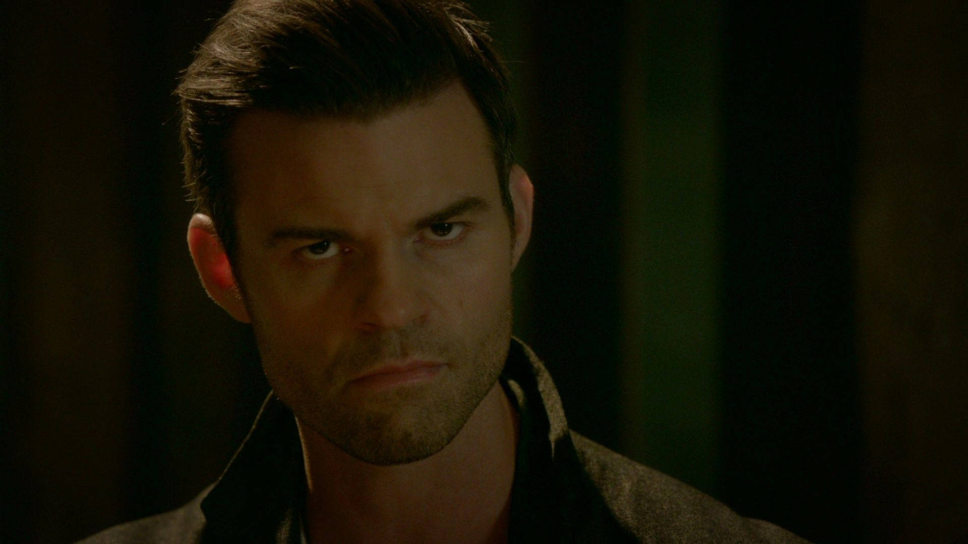 Elijah Mikaelson, intense eyes, stubble, Full HD Desktop Wallpaper