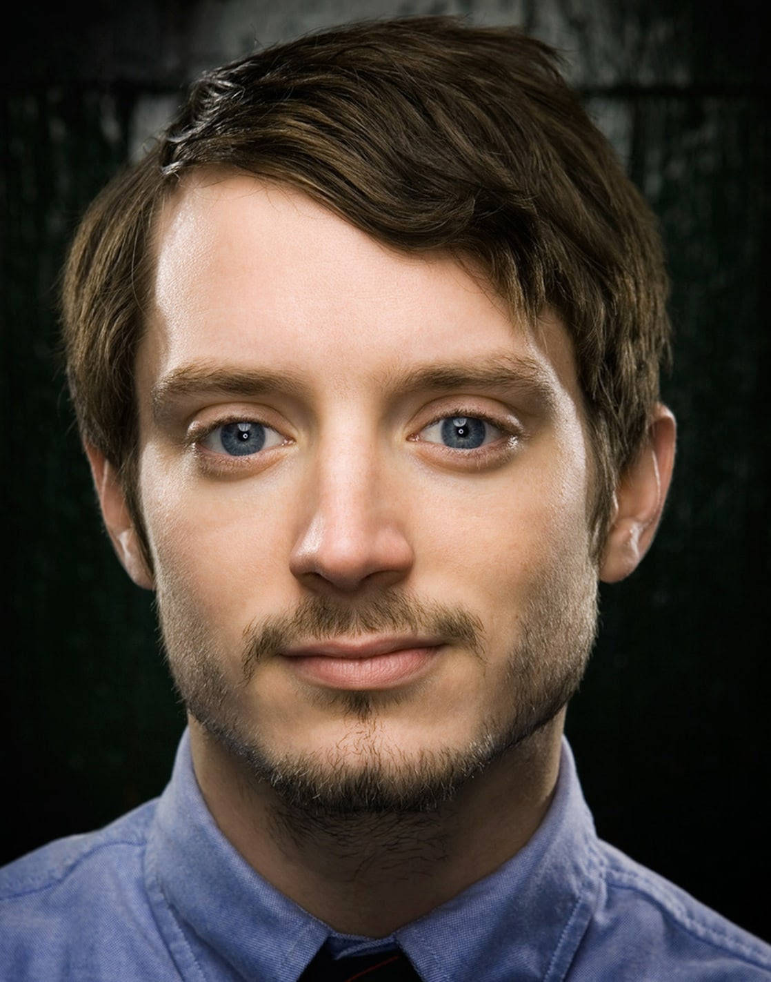 Elijah Wood, blue eyes, brown hair, HD Phone Wallpaper