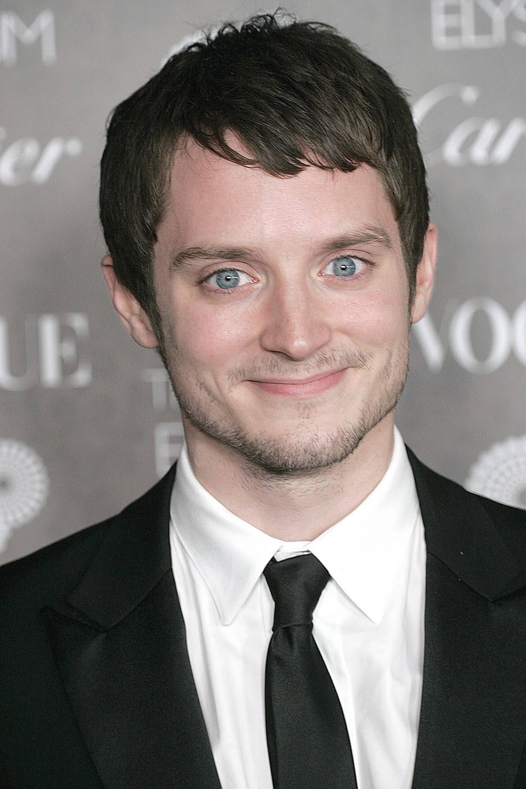 Elijah Wood, blue eyes, dark hair, HD Phone Wallpaper