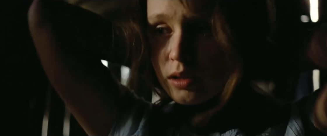 Eliza Scanlen, car interior, dimly lit, SD Desktop Wallpaper