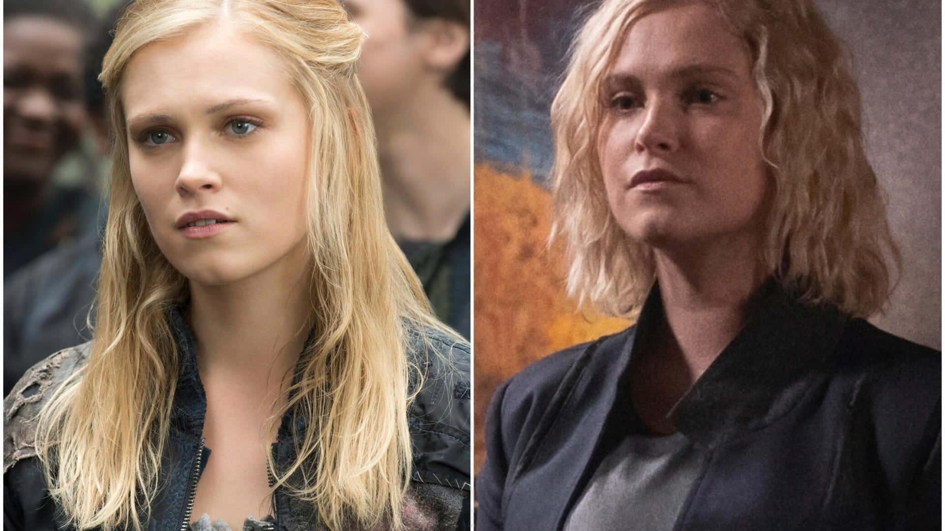 Eliza Taylor, black outfit, distressed jacket, Full HD Desktop Wallpaper