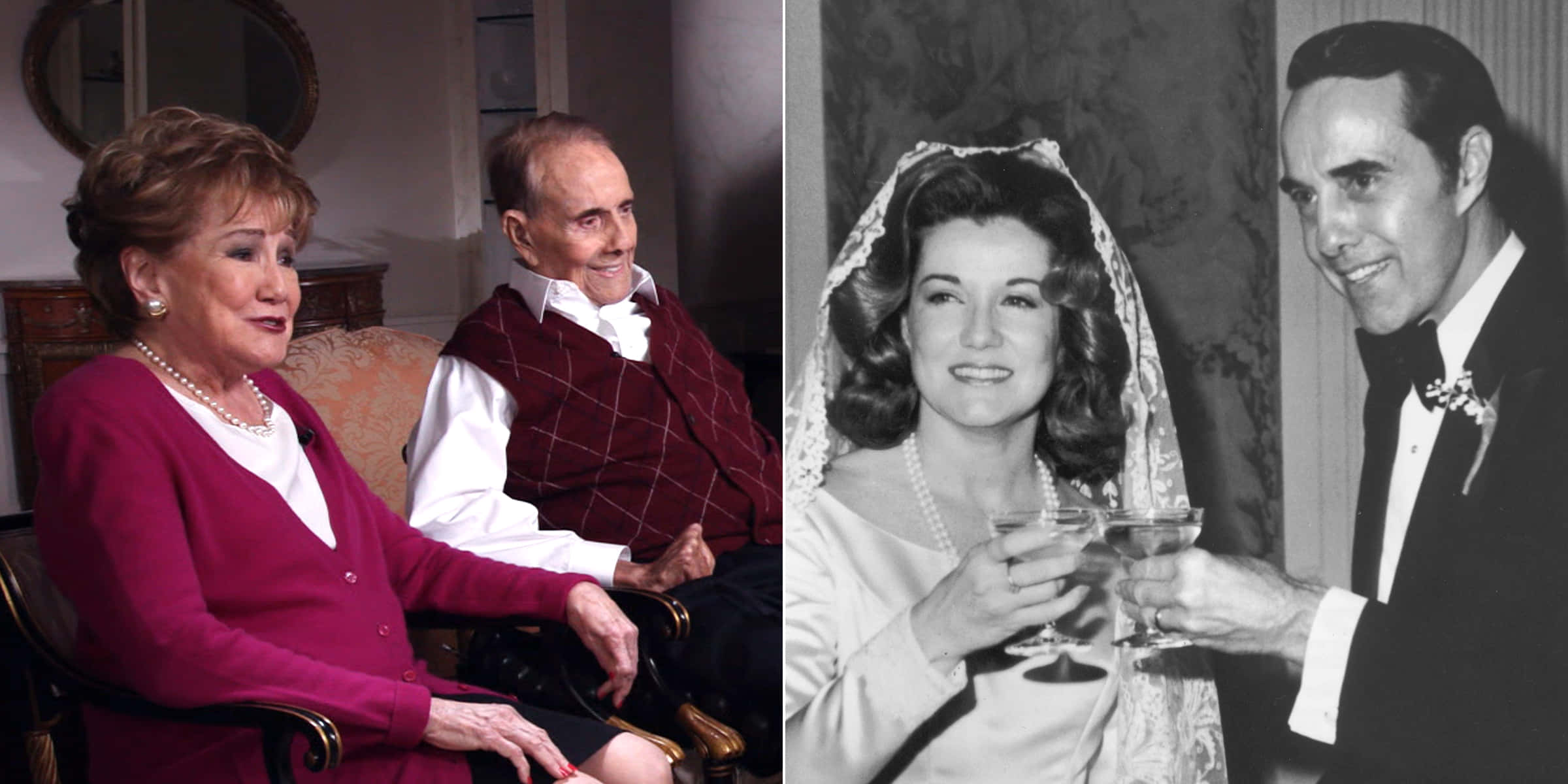 Elizabeth Dole, elderly couple, younger bride and groom, Full HD Desktop Wallpaper