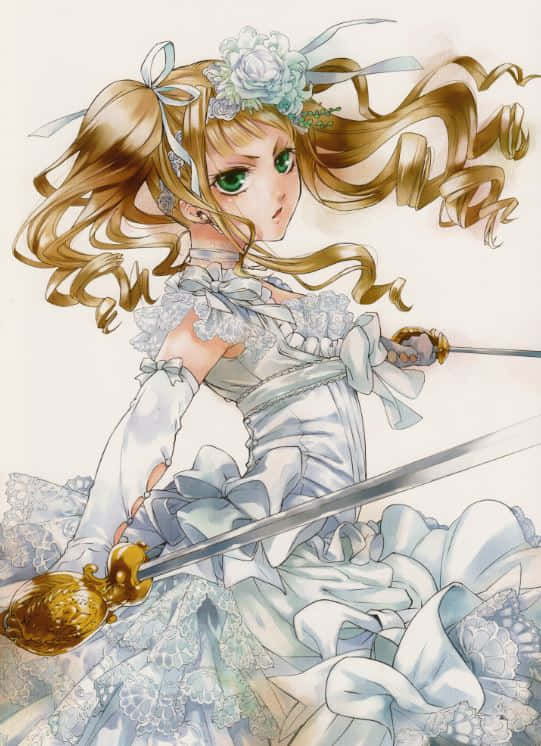 Elizabeth Midford, Victorian Elegance, flowing blonde hair, SD Phone Wallpaper