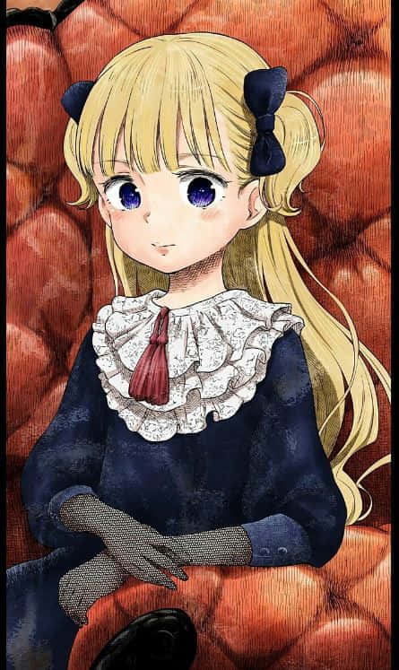 Elizabeth Midford, blonde anime girl, blue eyes, SD Phone Wallpaper