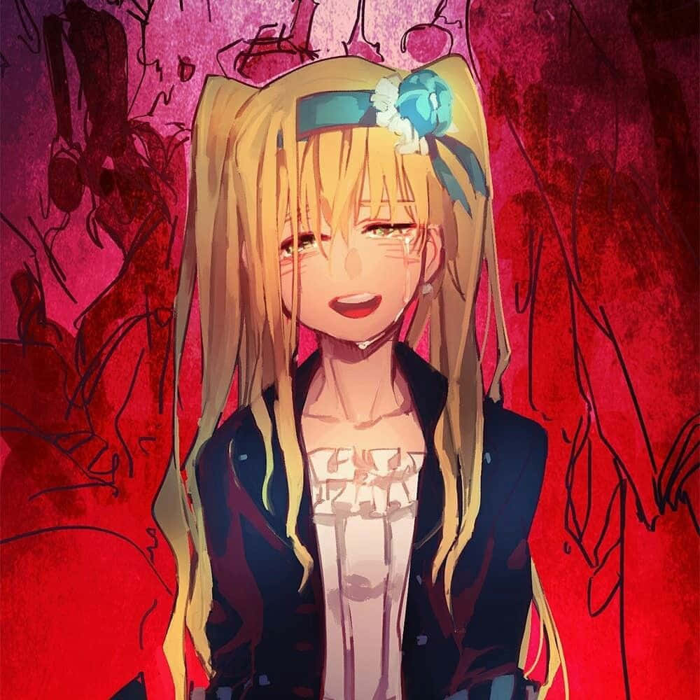 Elizabeth Midford, blonde pigtails, blue bow, SD Desktop Wallpaper