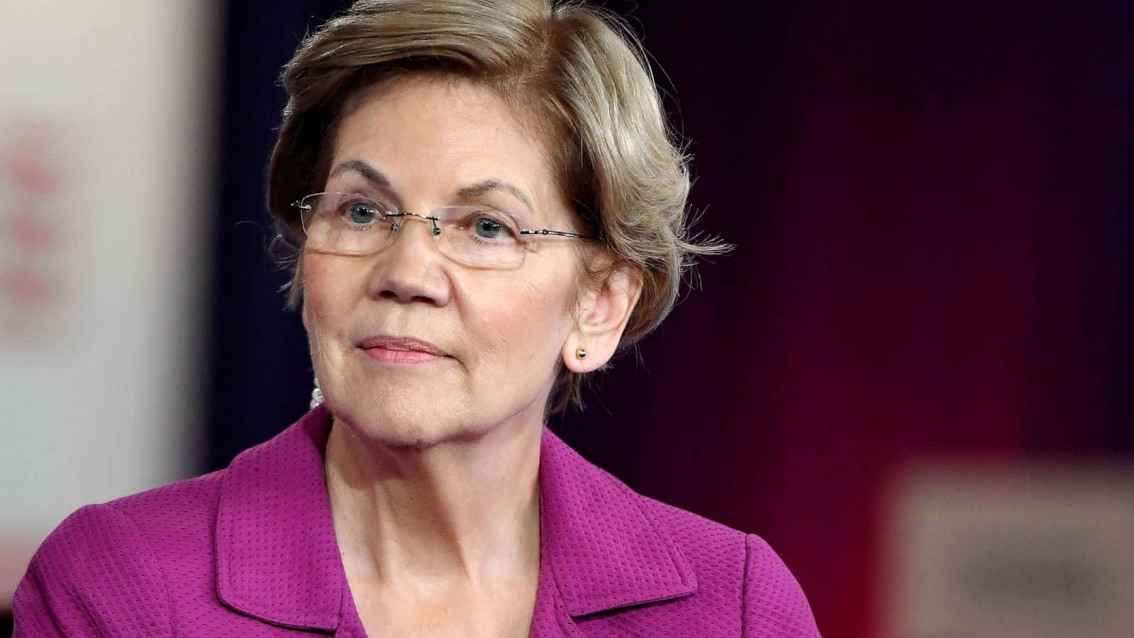 Elizabeth Warren, short blonde hair, glasses, HD Desktop Wallpaper