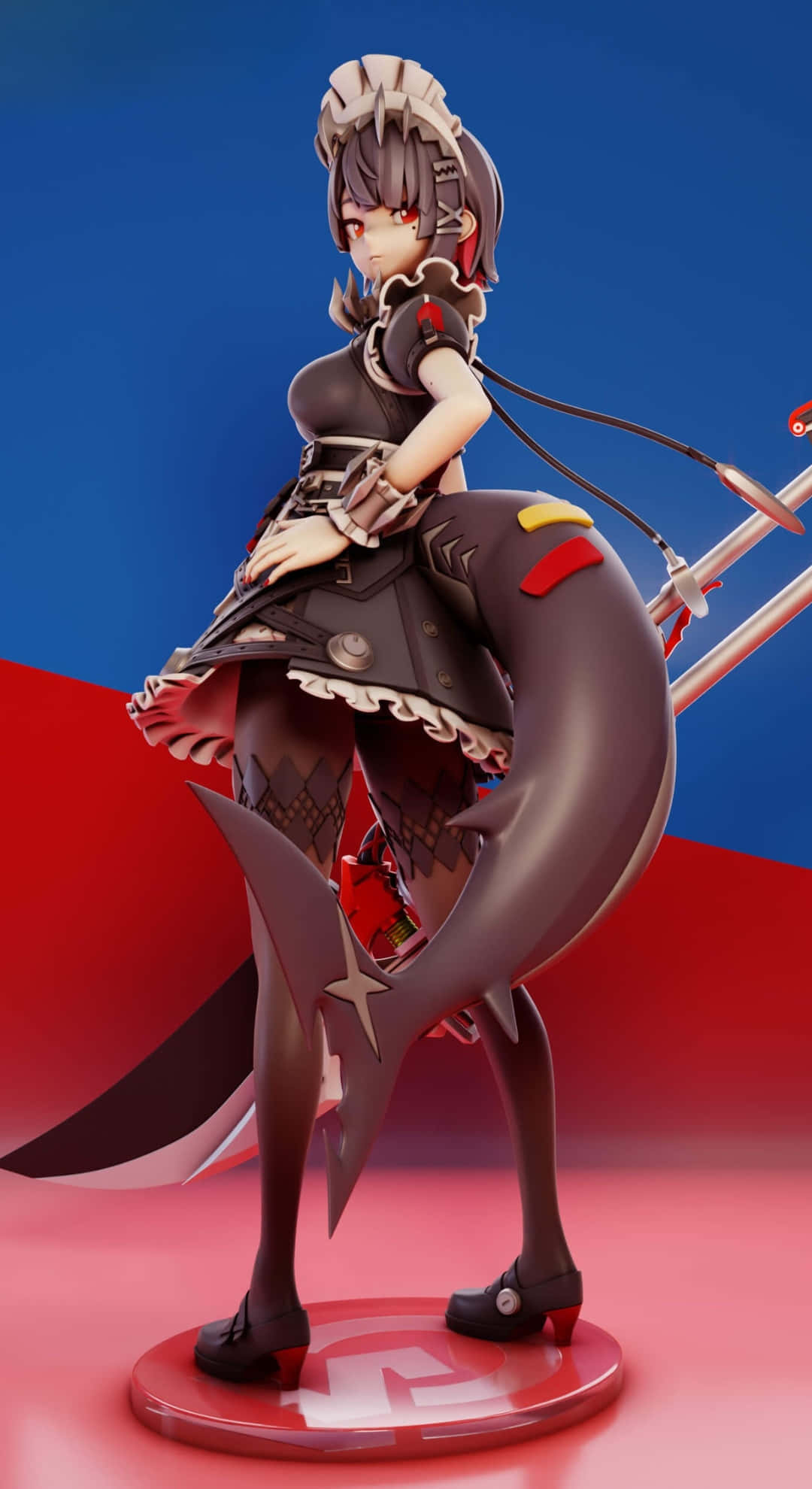 Ellen Joe, shark tail, mechanical gear, Full HD Phone Wallpaper