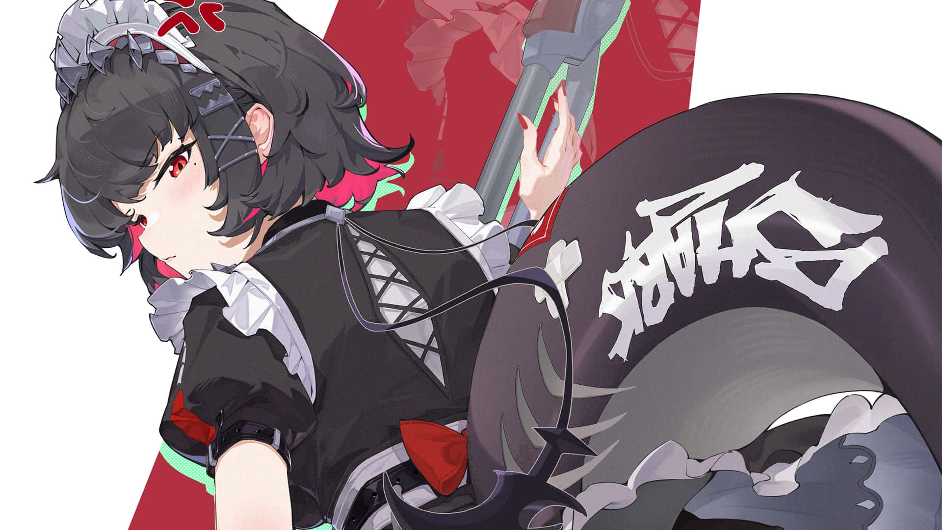 Ellen Joe, anime girl, dark hair, Full HD Desktop Wallpaper