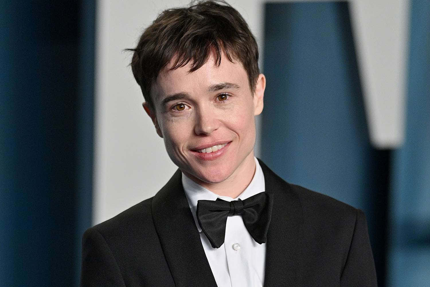 Elliot Page, black tuxedo, bow tie, HD Desktop Wallpaper