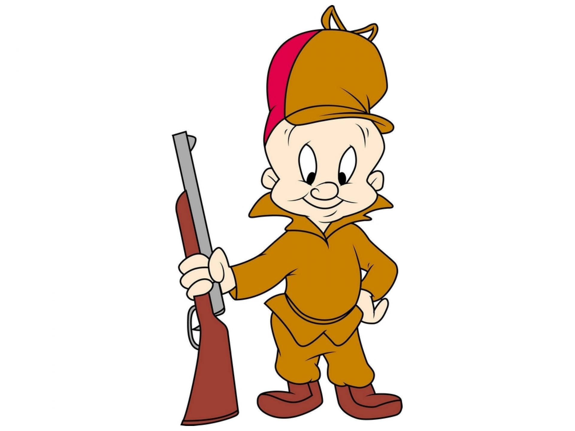 Elmer Fudd, woodpecker, brown and red outfit, Full HD Desktop Wallpaper