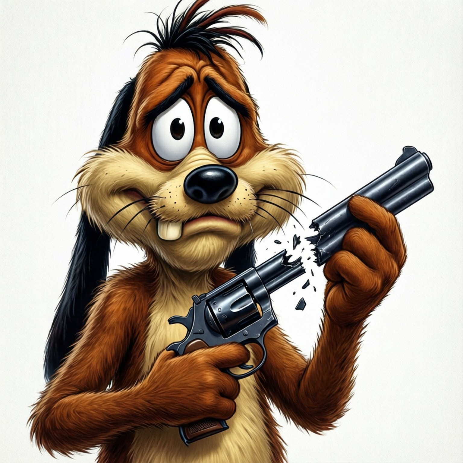 Elmer Fudd, broken gun, meme, HD Desktop Wallpaper
