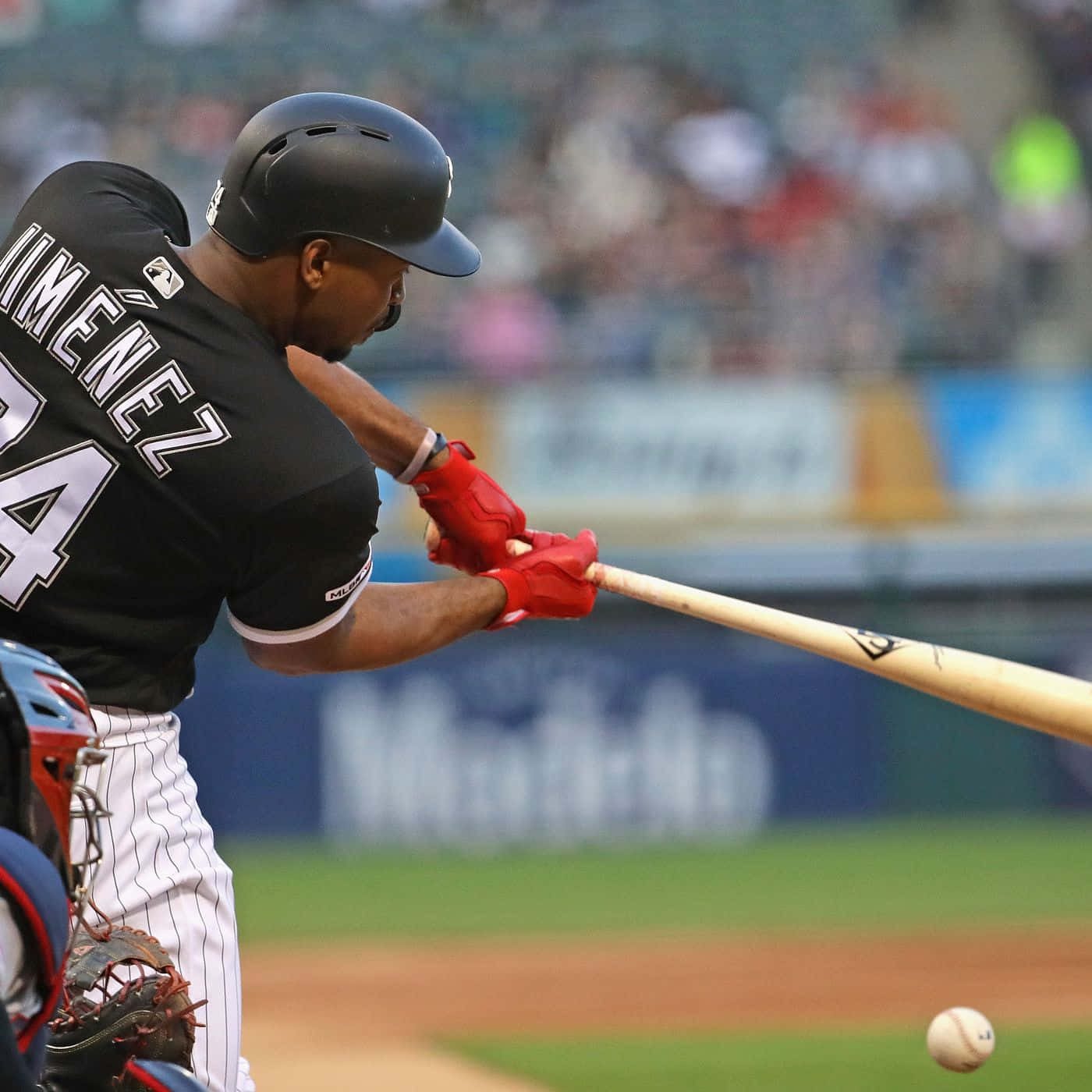 Eloy Jimenez, baseball player, swing bat, HD Desktop Wallpaper