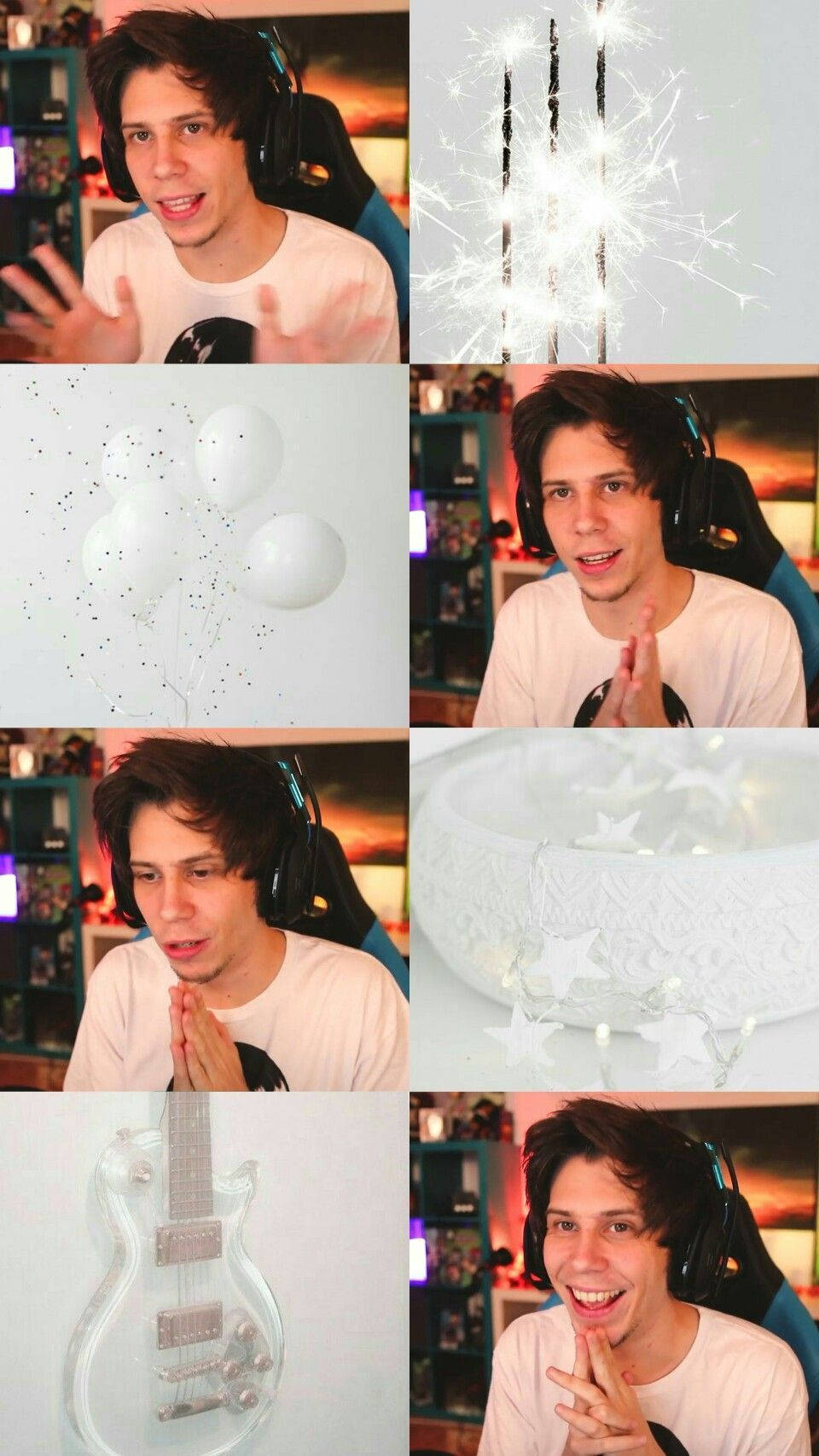 ElrubiusOMG, white aesthetic, gaming chair, HD Phone Wallpaper