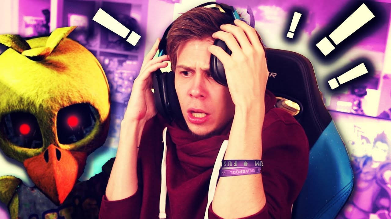 elrubiusomg, maroon hoodie, yellow animatronic, HD Desktop Wallpaper