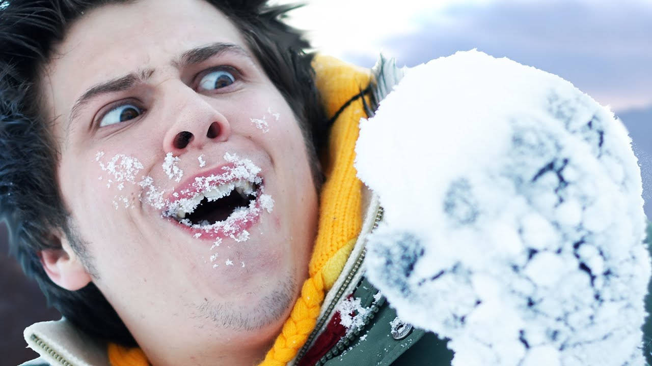Elrubiusomg, snow, snowball, HD Desktop Wallpaper
