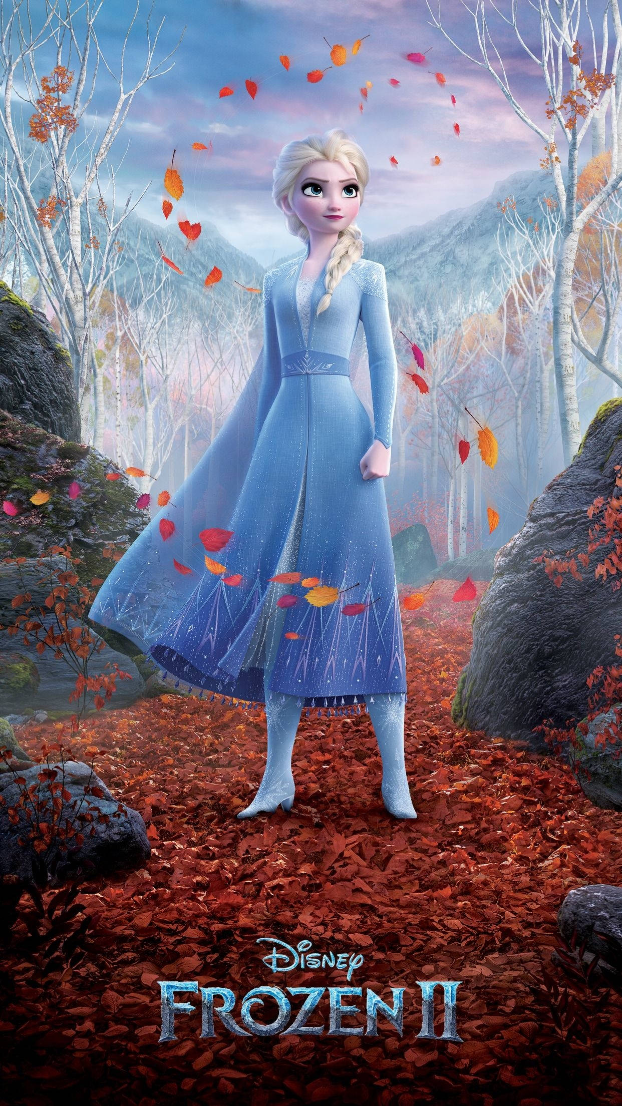Elsa, Frozen 2, blue gown, Full HD Phone Wallpaper