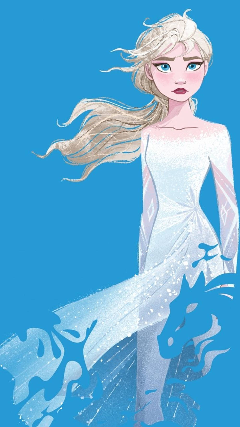 Elsa, Frozen 2, ice gown, HD Phone Wallpaper
