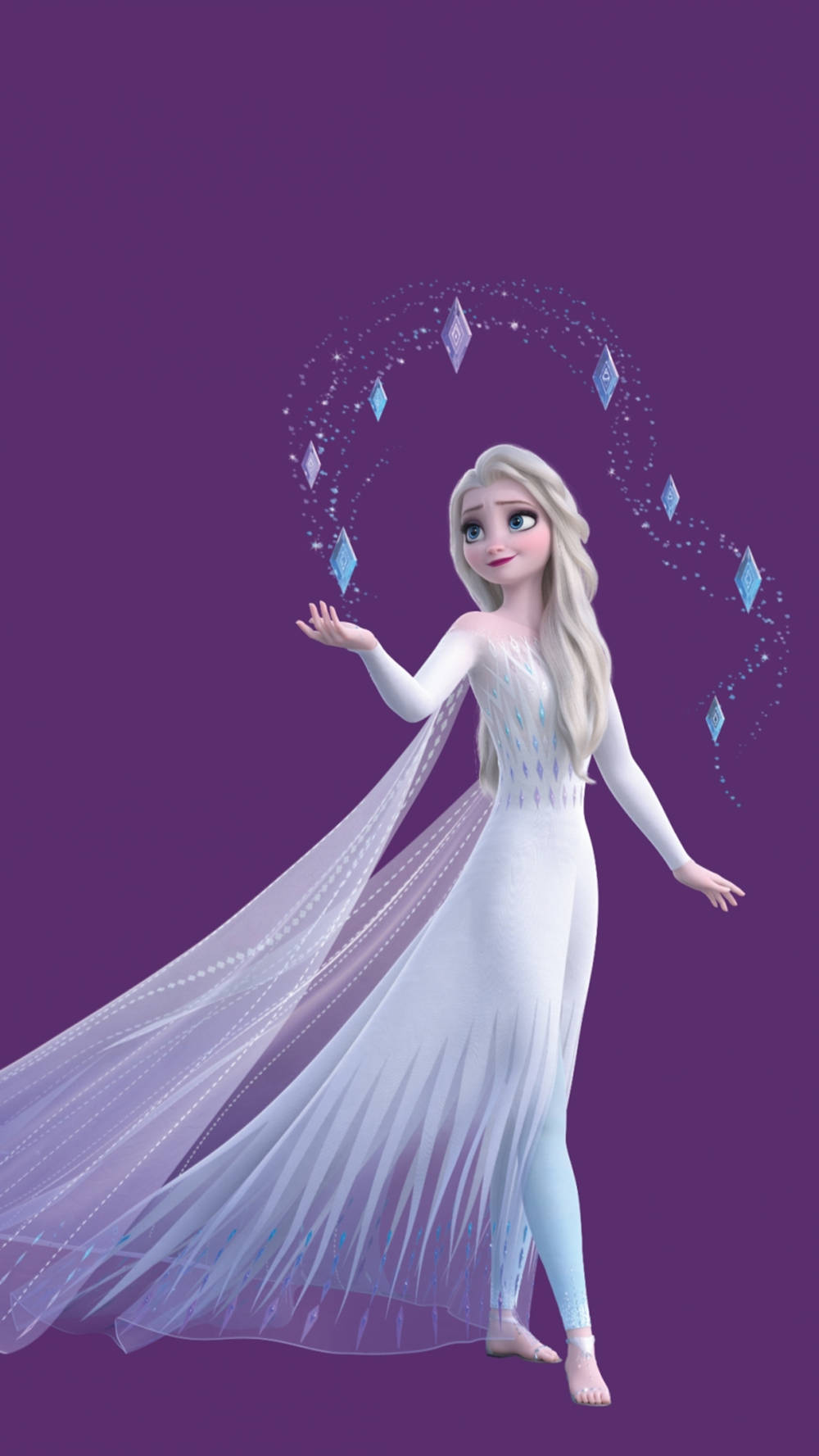 Elsa, Frozen 2, white gown, HD Phone Wallpaper